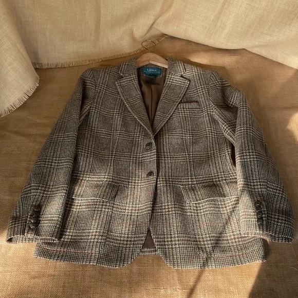 Lauren Ralph Lauren Brown and Tan Tweed Blazer - Picture 6 of 16